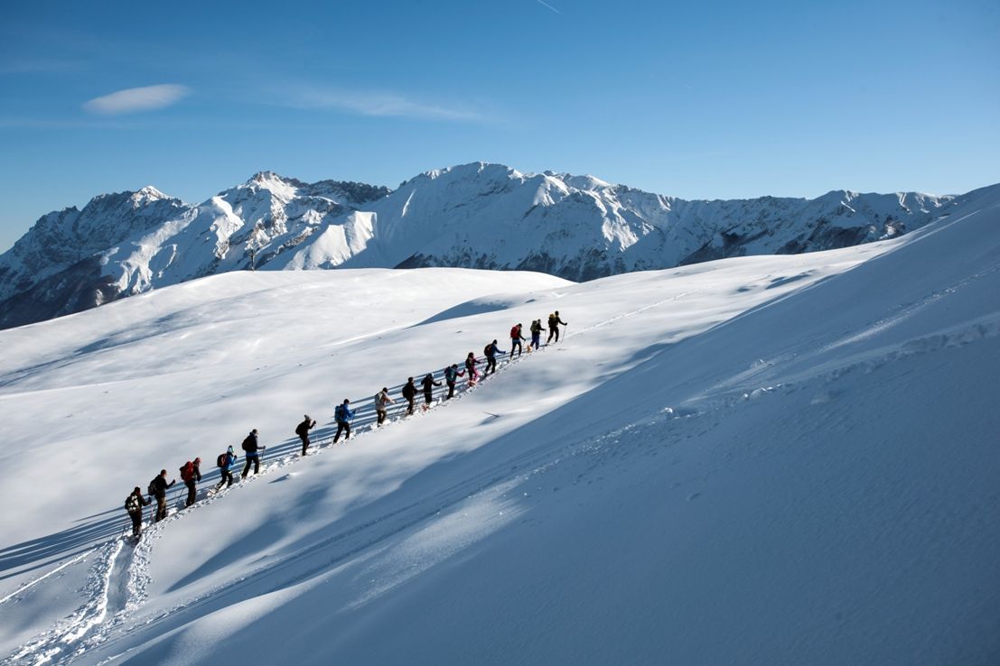 Dai Prati di Tivo a Cima Alta e all’Arapietra con le ciaspole