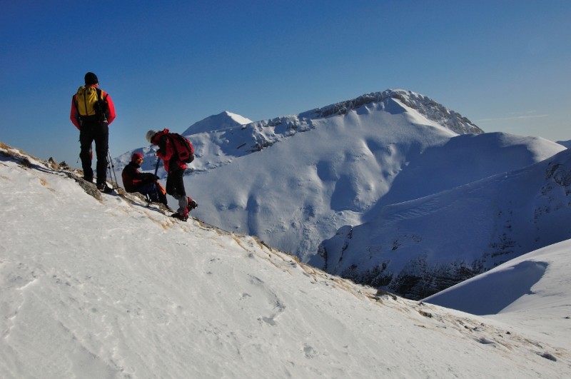 Alpinismo invernale sul Monte Bove